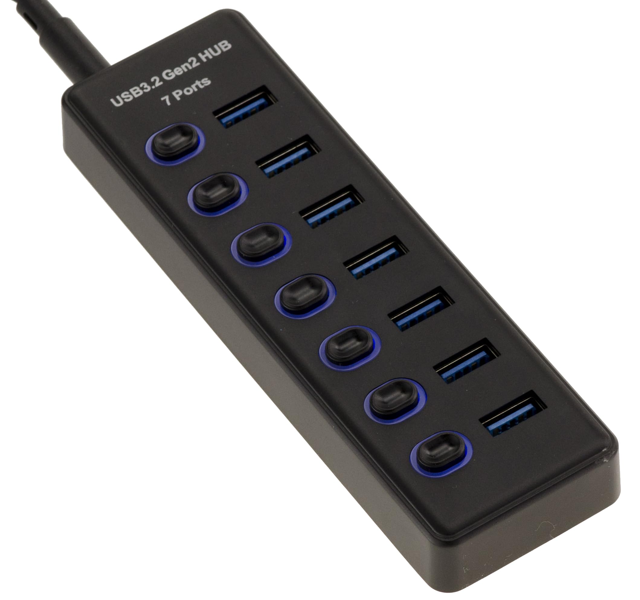 KALEA-INFORMATIQUE Hub USB 3.2 10G 7 Ports avec interrupteurs