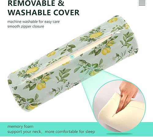 Miniatura 4 de Almohada cervical suave y transpirable con funda extraíble lavable para cabeza, cuello, espalda y piernas