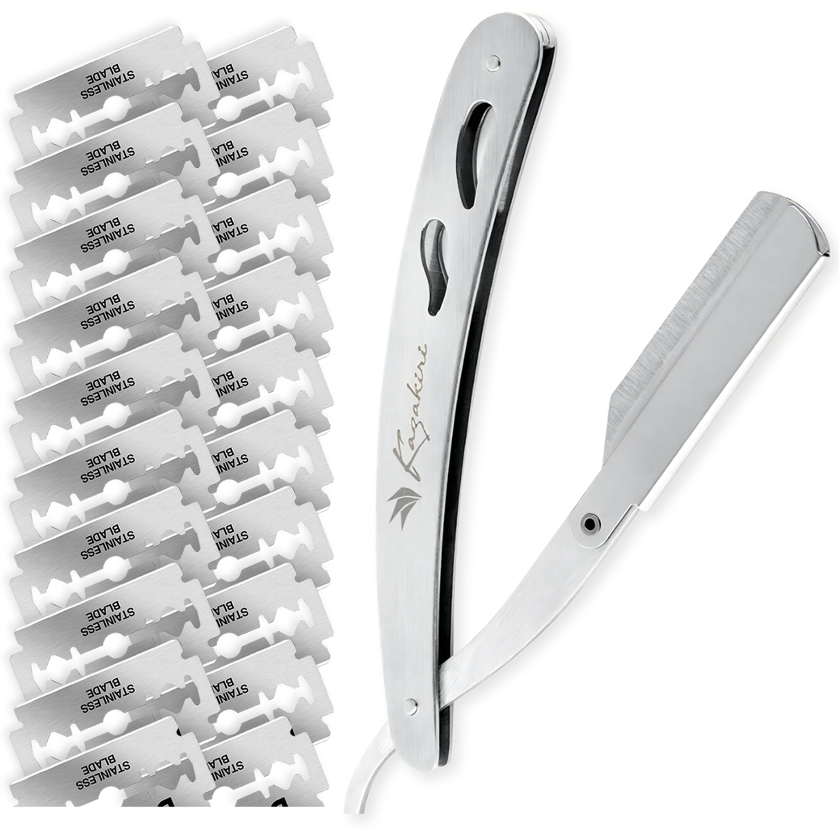 美品　フローレーザー　西洋剃刀　理容　シェービング　barber 剃刀 Amazon.co.jp: Kazakiri カミソリ 剃刀 【プロ理容師監修x感動