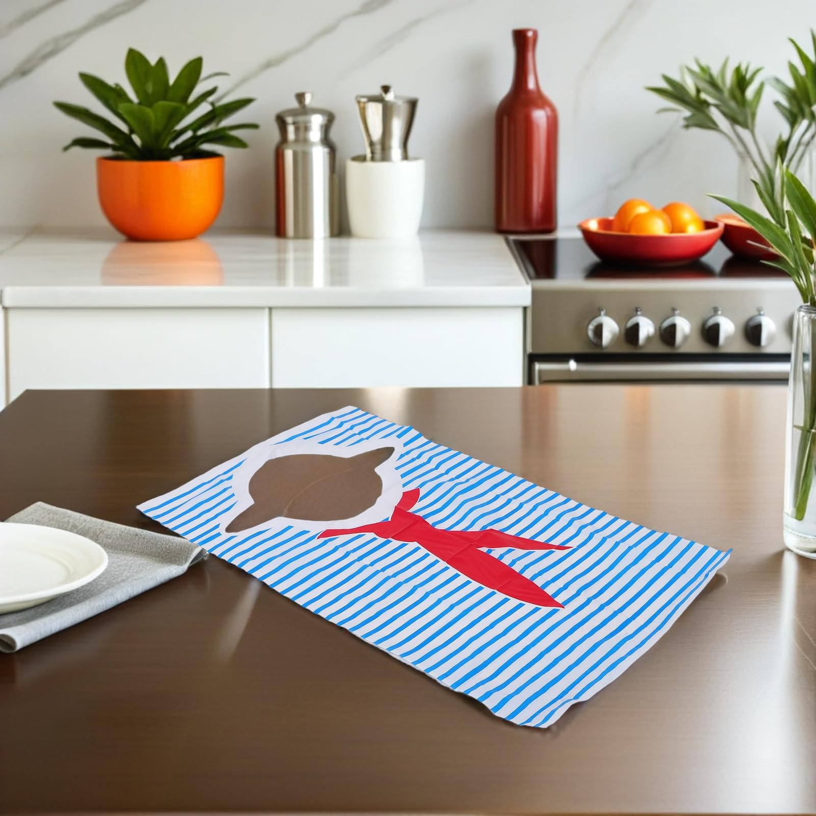 Ciieeo Grembiule Usa e Getta senza Maniche in Plastica, Mezza Copertura, per Cucinare Gamberi e Attività Artistiche, Confezione da 100 Pezzi