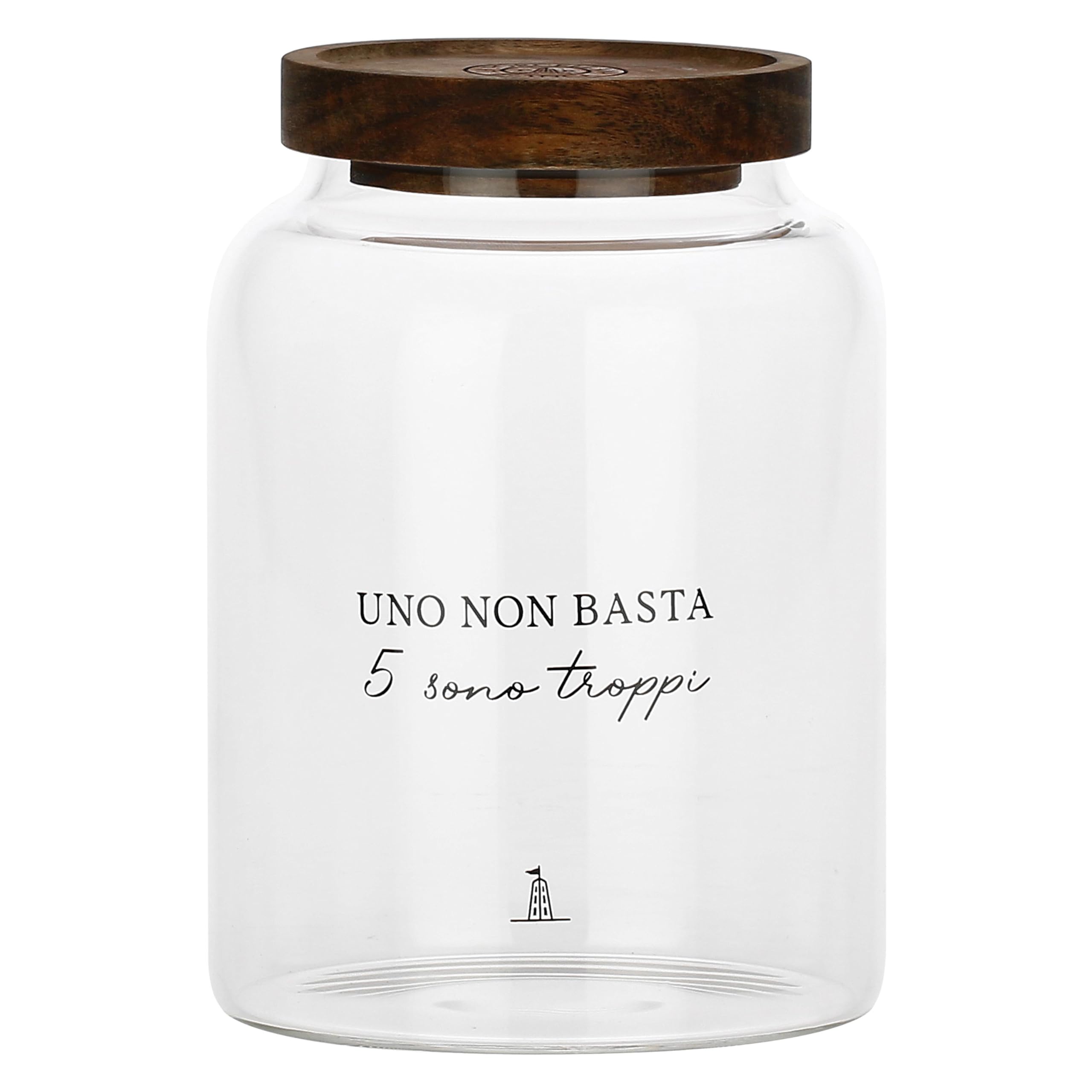 La Porcellana Bianca - I Garbati Collection Borosilicate Glass Coffee Jar 1.2L Capacity
