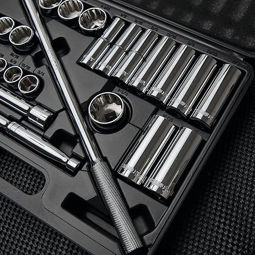 Miniatura 5 de Stanley 85-434 Juego de llaves de transmisión de 26 piezas de 12 pulgada