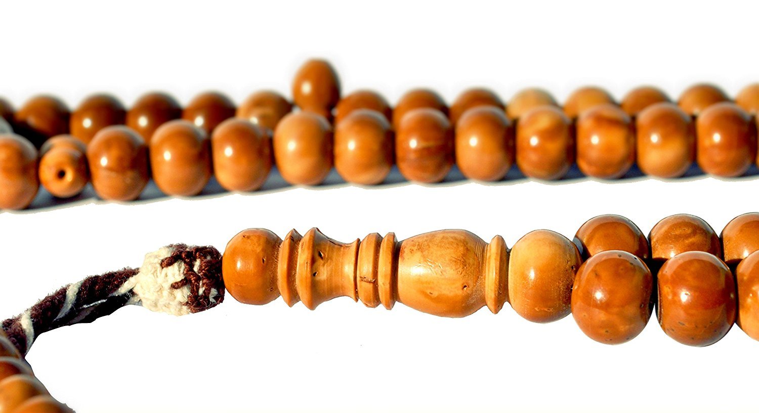 Large Embowed Natural Brown Coquille BasmalaBeads
