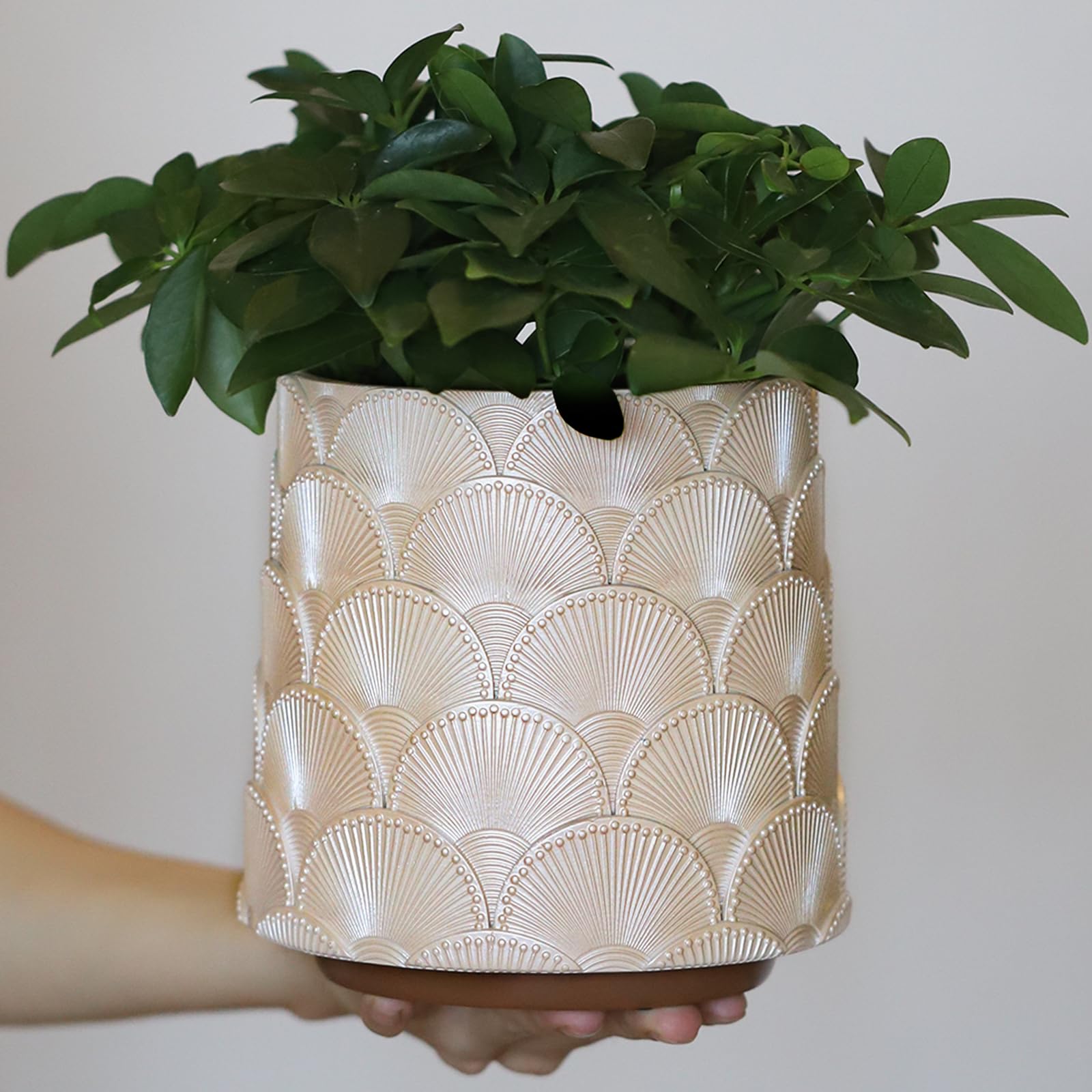 Pot de fleurs unique avec drainage GUGUGO, petits pots éclectiques colorés
