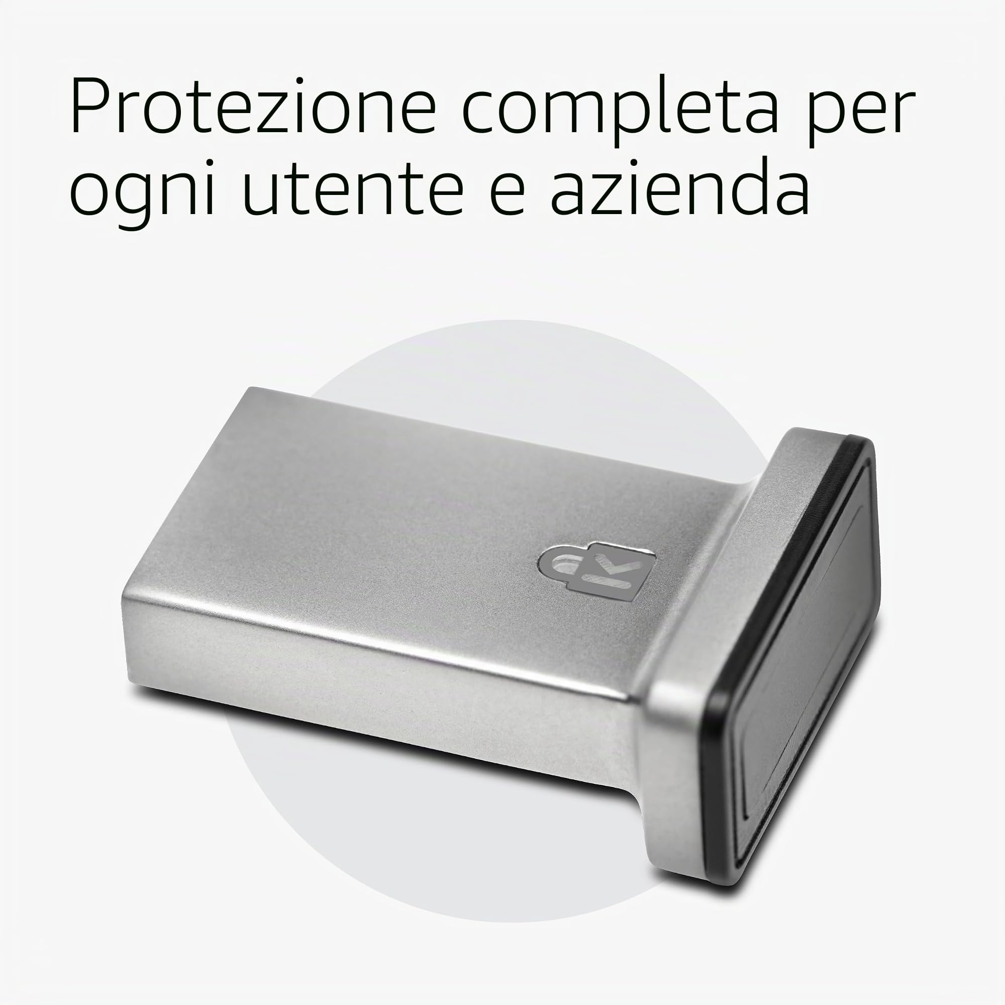 Kensington VeriMark™ Gen2 USB-A lettore di impronte digitali - Windows Hello e Windows Hello per aziende, Tap and Go, anti-spoofing (K64704WW)