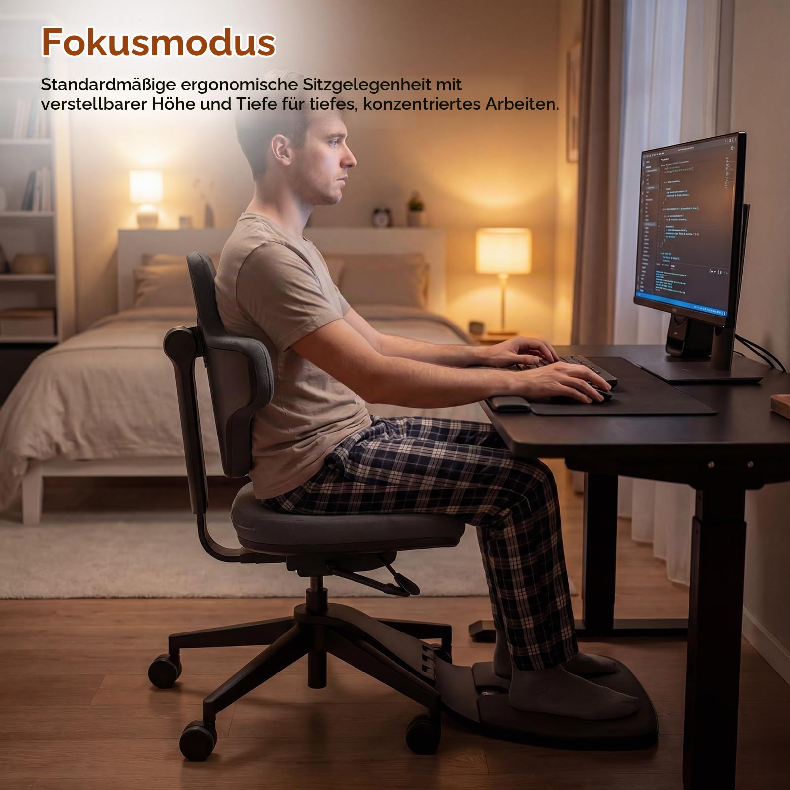 Newtral MT-M Ergonomischer Stehsessel mit Anti-Ermüdungsmatte, 6-in-1 Sitzhocker für Sitz-Steh-Wechsel, Höhenverstellbarer Bürostuhl für Stehpult, Verstellbare Rückenlehne & Sitztiefe