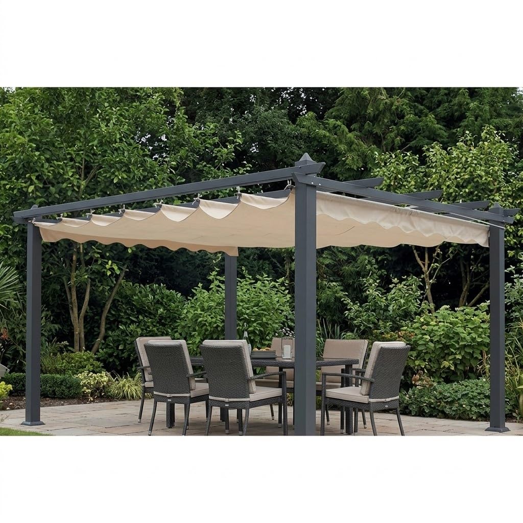 Salone Negozio Online Ricambio Telo Top di Copertura per PERGOLA Retrattile MT.3X4 Anno 2017
