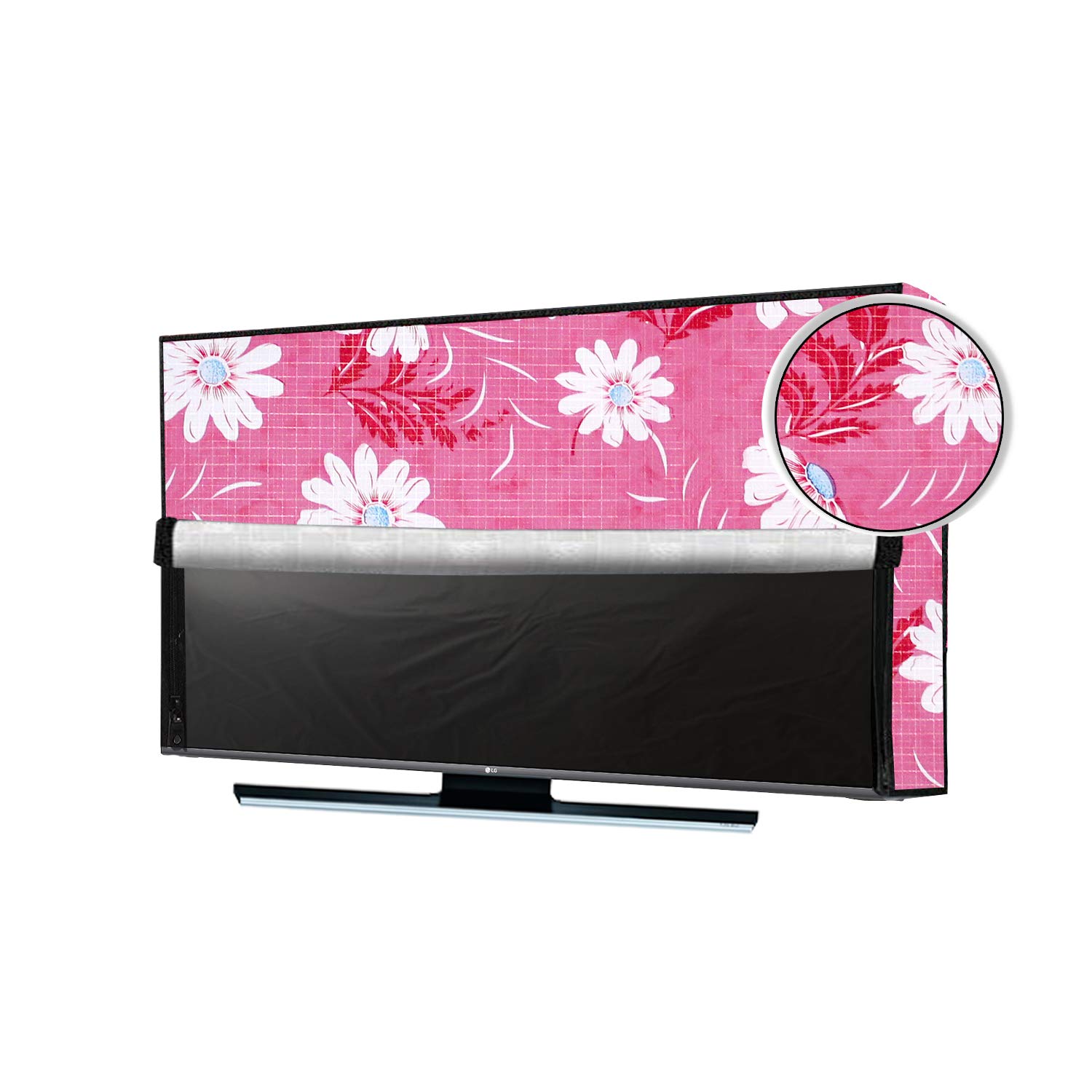 JM Homefurnishings Waterproof, Weatherproof and Dust-Proof LED Smart TV cover for VU (49 inch) Full HD, PopSmart 50BS115 Protect Your LCD-LED-TV Now floral print