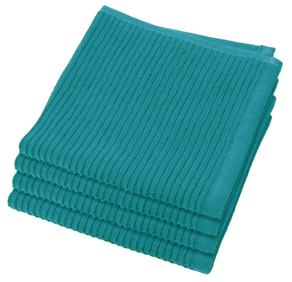 Paños de cocina superabsorbentes de algodón Now Designs con textura ondulada, juego de 4