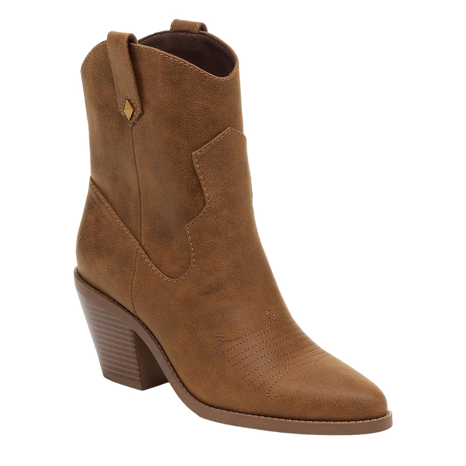 Rocket Dog Feather Ankle Boots - Brown Leather - Women's Size 4