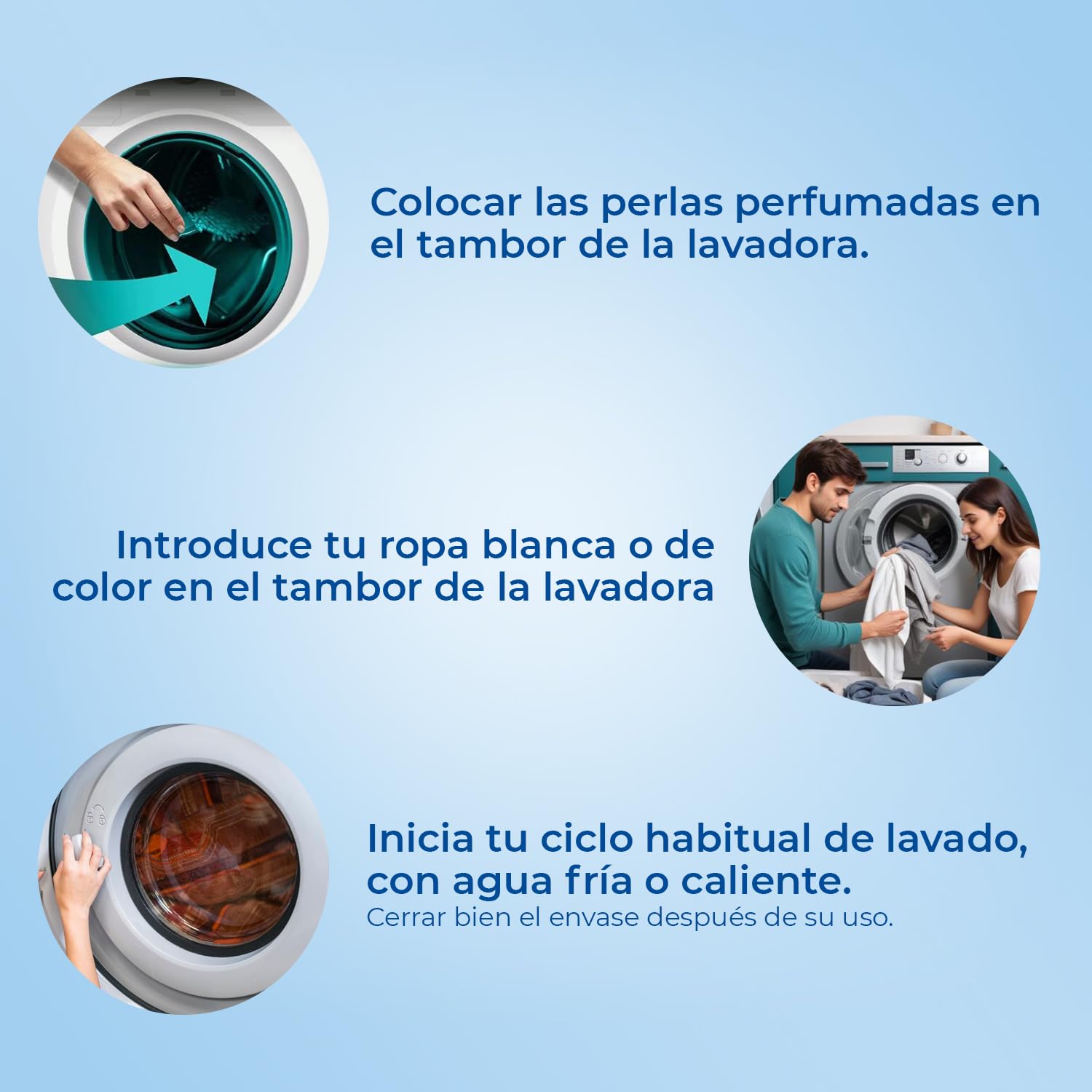 Perlas Perfumadas para la Ropa | 360 Lavados | Fragancia de Larga Duración | Sin Químicos Dañinos | Ideal para Pieles Sensibles y Todo Tipo de Tejidos | Ingredientes Naturales, Hasta 12 Semanas de Frescura, Apto Pieles Sensibles, Ecológico