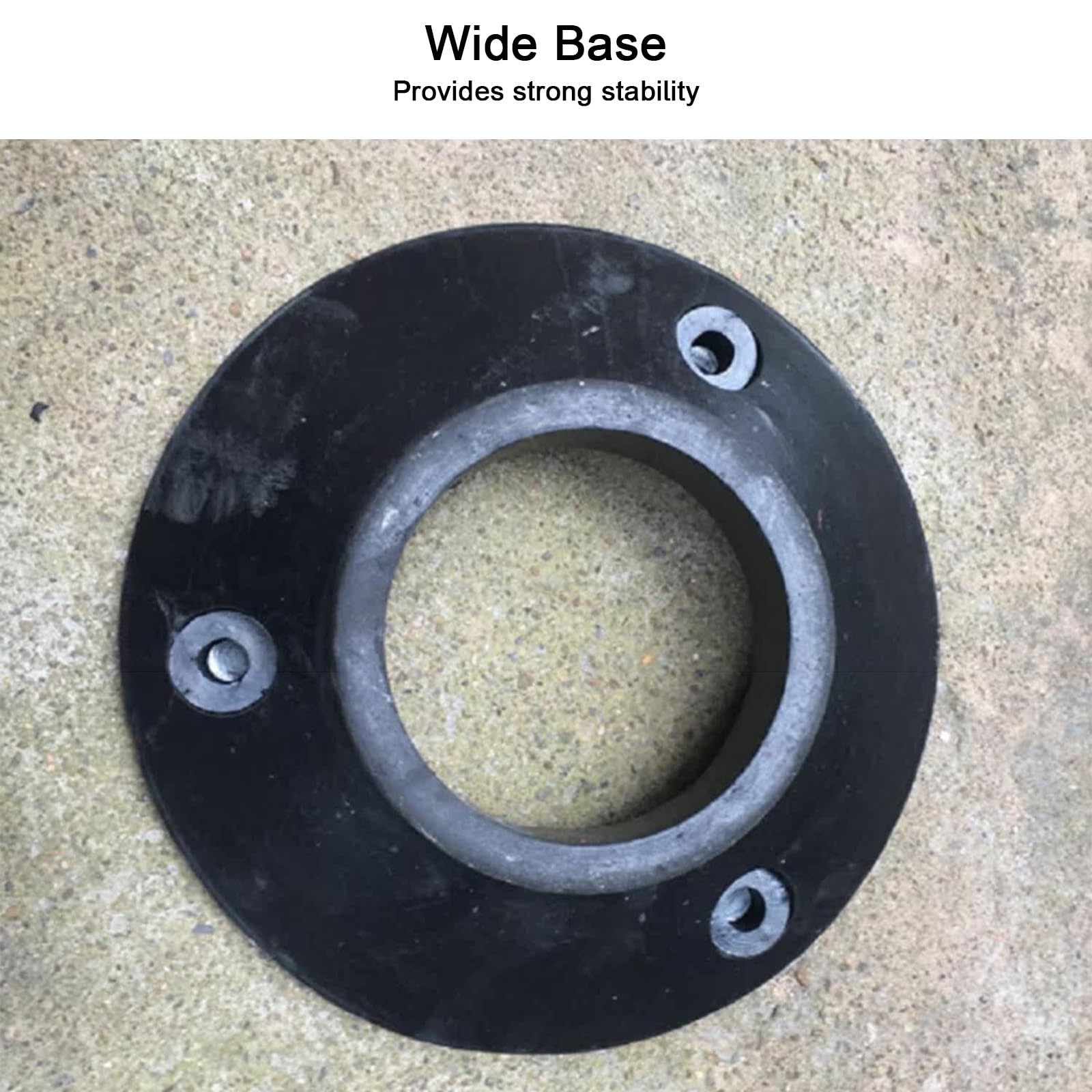 Conos Señalizacion, Conos de Advertencia de Caucho, Base Desmontable. se Puede Conectar a Cadenas y Cintas de Advertencia. Ideal para Estacionamientos y Arcenes (2 PCS)