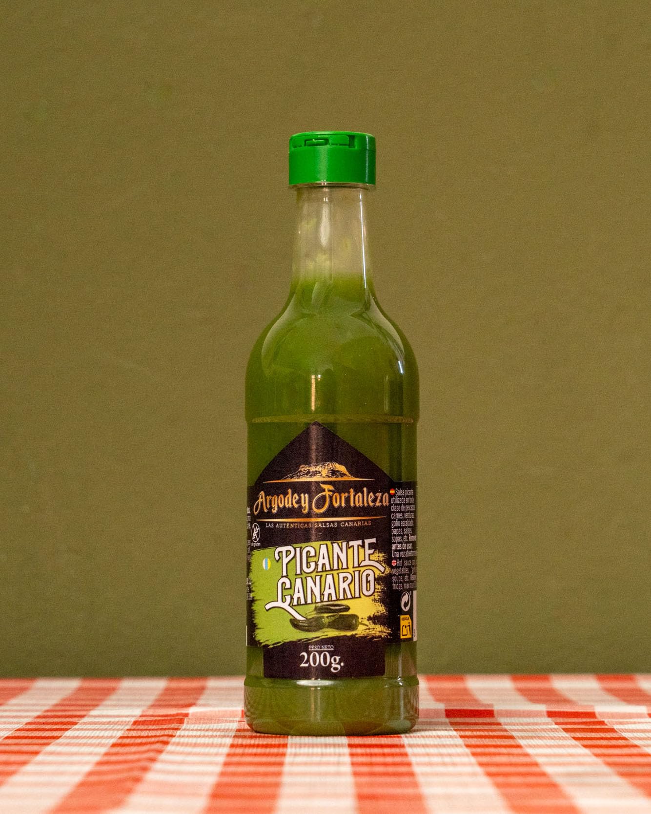 Argodey Fortaleza Picante Canario Verde 200 g | Salsa Mojo Verde Tradicional | Ideal para Papas Arrugadas, Carnes y Pescados | Especialidad de Canarias