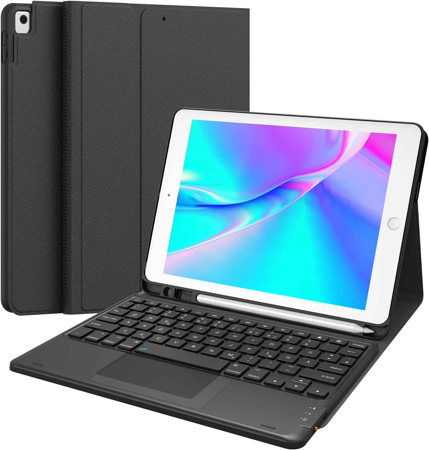 Ipad Pro 9 7 Zoll Tastatur Case Logitech Slim Folio für iPad Tastatur-Case mit integrierter kabelloser