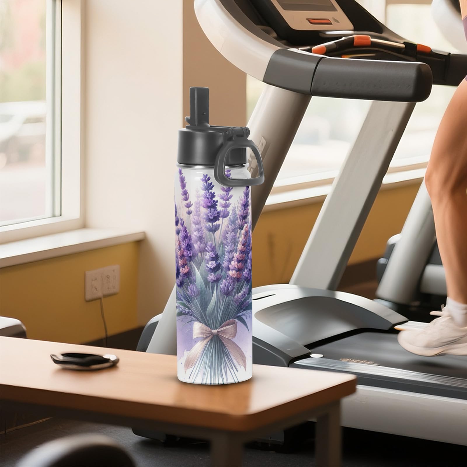 Sublimazione Sport Borraccia Termica Vuoti 623,7 ml, Borraccia Sportiva Acqua a Doppia Parete in Acciaio Inox con Manico Portatile, Confezione da 8 Pezzi