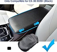 Vista 2 de Funda para consola central Mazda CX-30 2020-2025 2026, impermeable y antiarañazos, funda para reposabrazos de consola Lether 2025 CX30 2023 2024