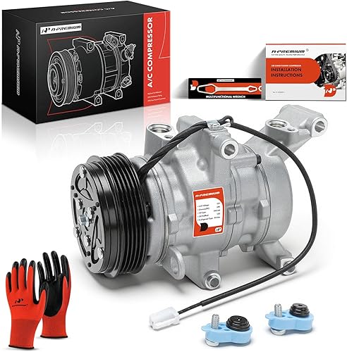 A-Premium Compresor de aire acondicionado CA con embrague compatible con Mazda 3 2004-2009, 3 Sport 2009, 5 2006-2010, 2.0L 2.3L