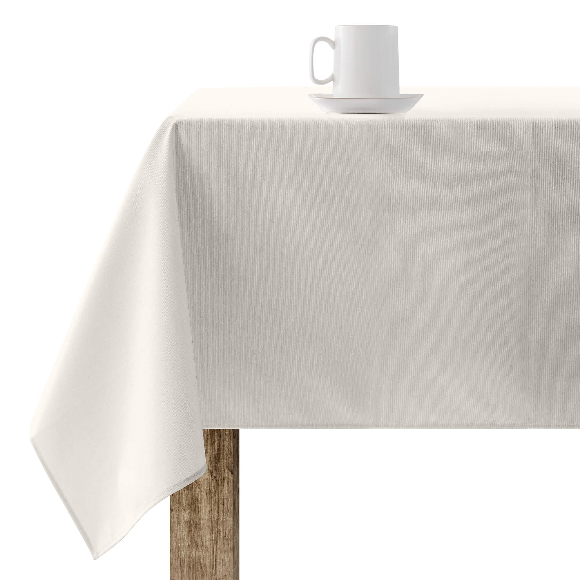 BELUM Nappe en Toile cirée Lisse 102, Nappe Anti-Taches résinée, Nappe antibactérienne, Nappe fabriquée en Tissu Organique, Nappe 100% Coton Biologique (100 x 300 cm)