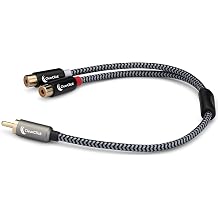 ClearClick RCA Audio Splitter Cable - 1 Male to 2 Female - Premium Quality