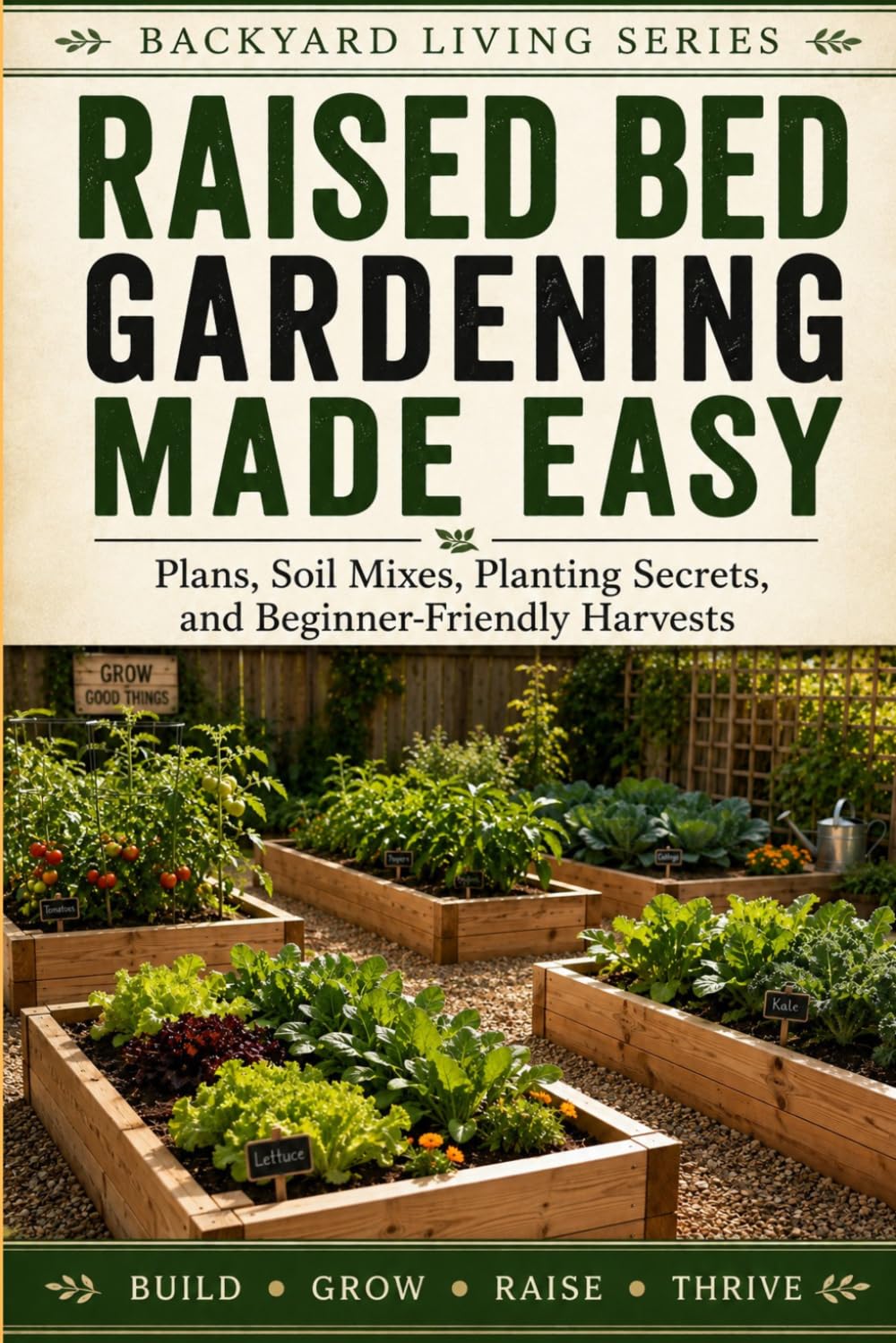 Raised Bed Gardening Made Easy: Plans, Soil Mixes, Planting Secrets, and Beginner-Friendly Harvests (Backyard Living)
