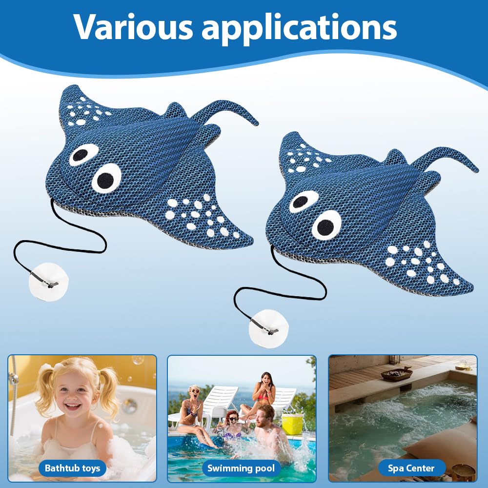 2 Stück Scum Absorber, Hot Tub Pool Scum Absorber, Wiederverwendbarer Ölabsorbierender Schwamm, zum Aufsaugen von Scum, Schaum, Fett im Wasser, für Schwimmbad, Spa Whirlpool, Badewanne, Pool, Sp