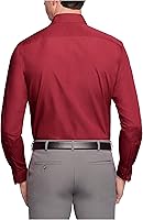 Vista 2 de Van Heusen - Camisa de vestir de popelina para hombre, corte regular, unicolor