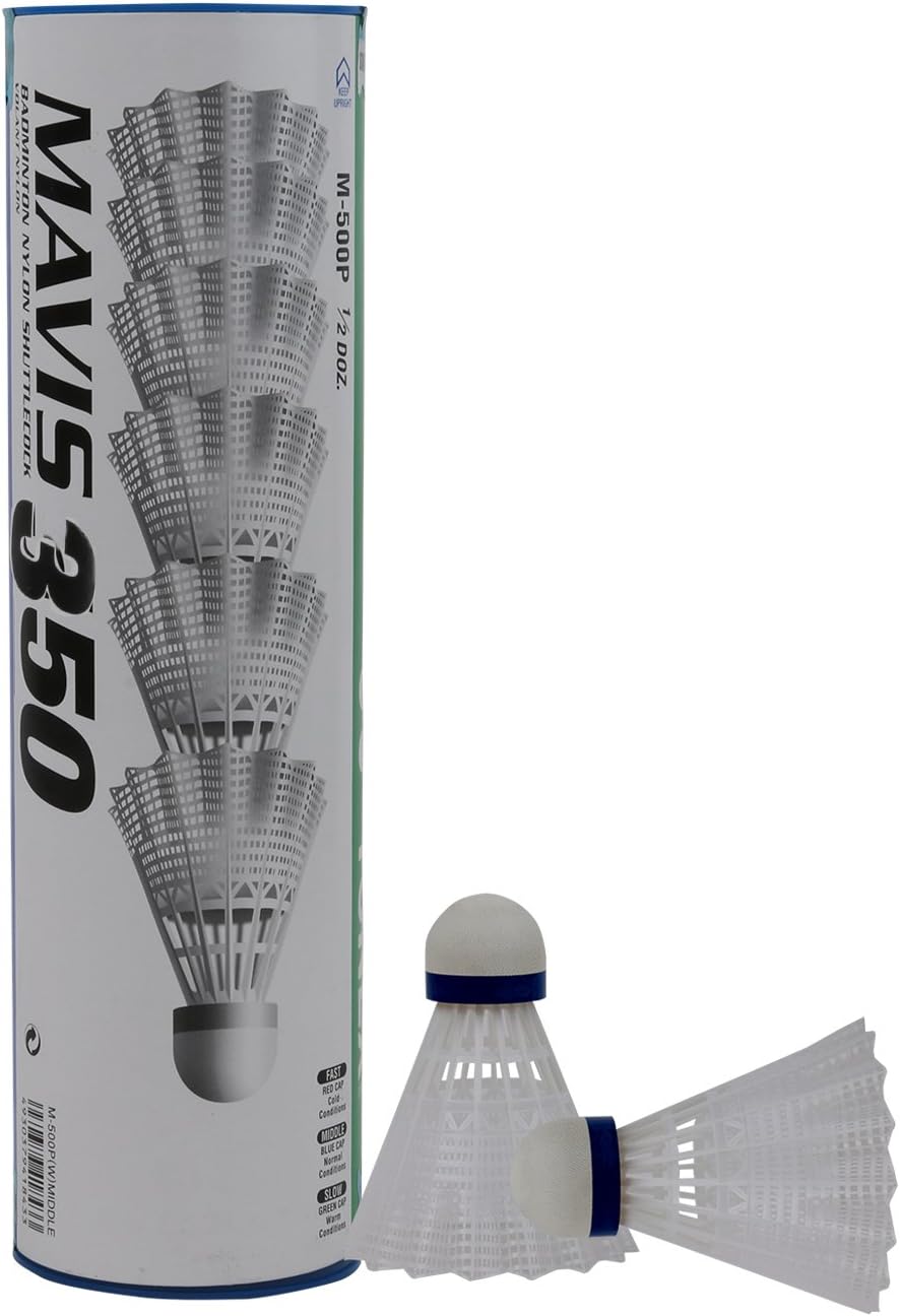 YONEX Mavis 350 Badminton Shuttlecocks White, Medium Speed, 12 dz in