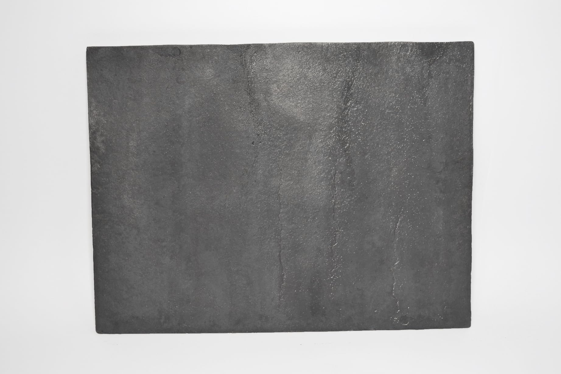 SEZAM - Placa decorativa de hierro fundido para chimenea, duradera, resistente, placa de horno gris, 46,5 x 35 x 0,9 cm