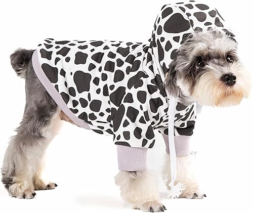 PETWIT - Ropa de algodón con capucha para perros pequeños, para perros pequeños, hembras y niños, sudaderas cálidas con capucha para cachorros,