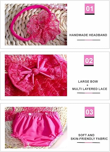 Miniatura 9 de Ylsteed Trajes de fotografía para recién nacidos, accesorios para niñas, mameluco de encaje, trajes para sesión de fotos de bebé, accesorios para