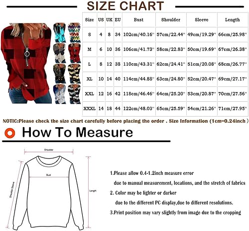 Miniatura 4 de EKOUSN Blusa de manga larga para mujer estilo otoñal a rayas con cremallera sexy cuello redondo blusas