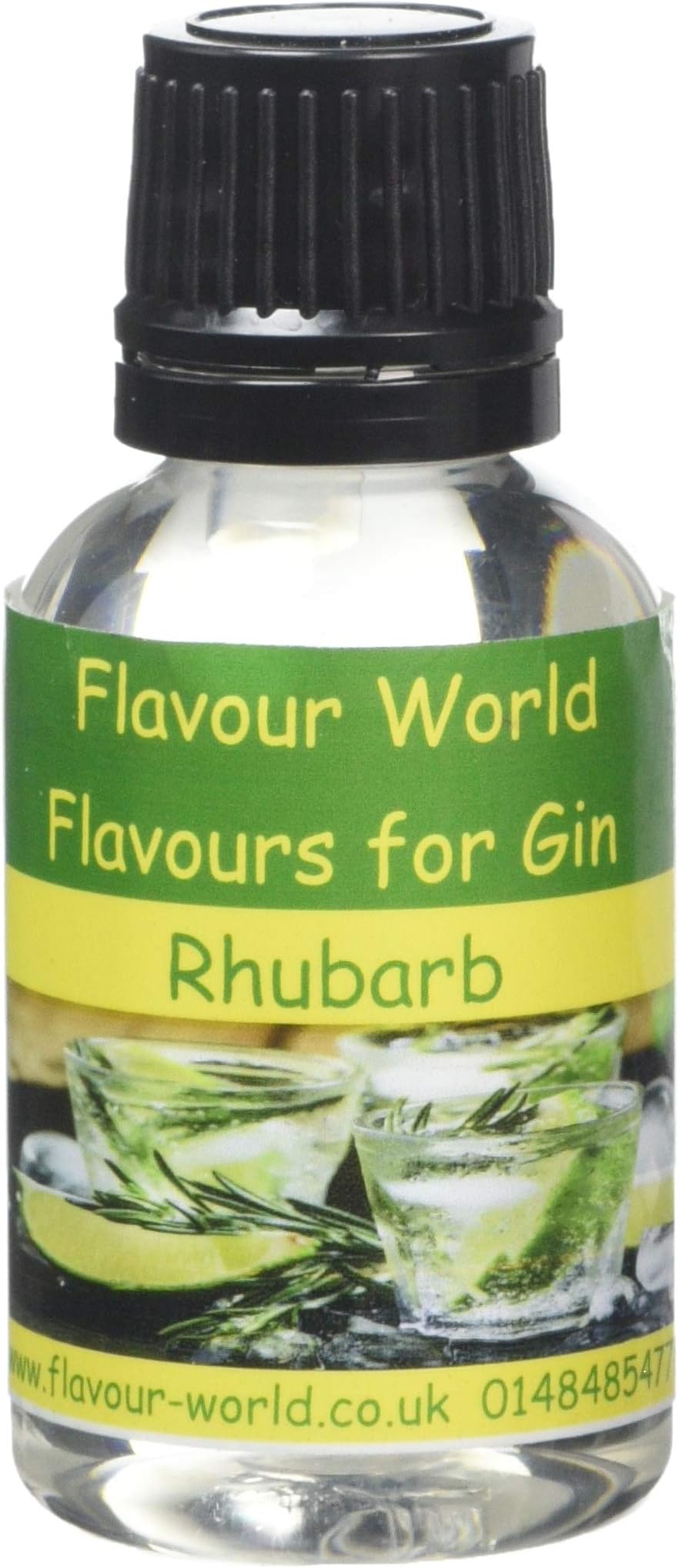 Flavour World Flavouring for Gin, 30 ml, Rhubarb