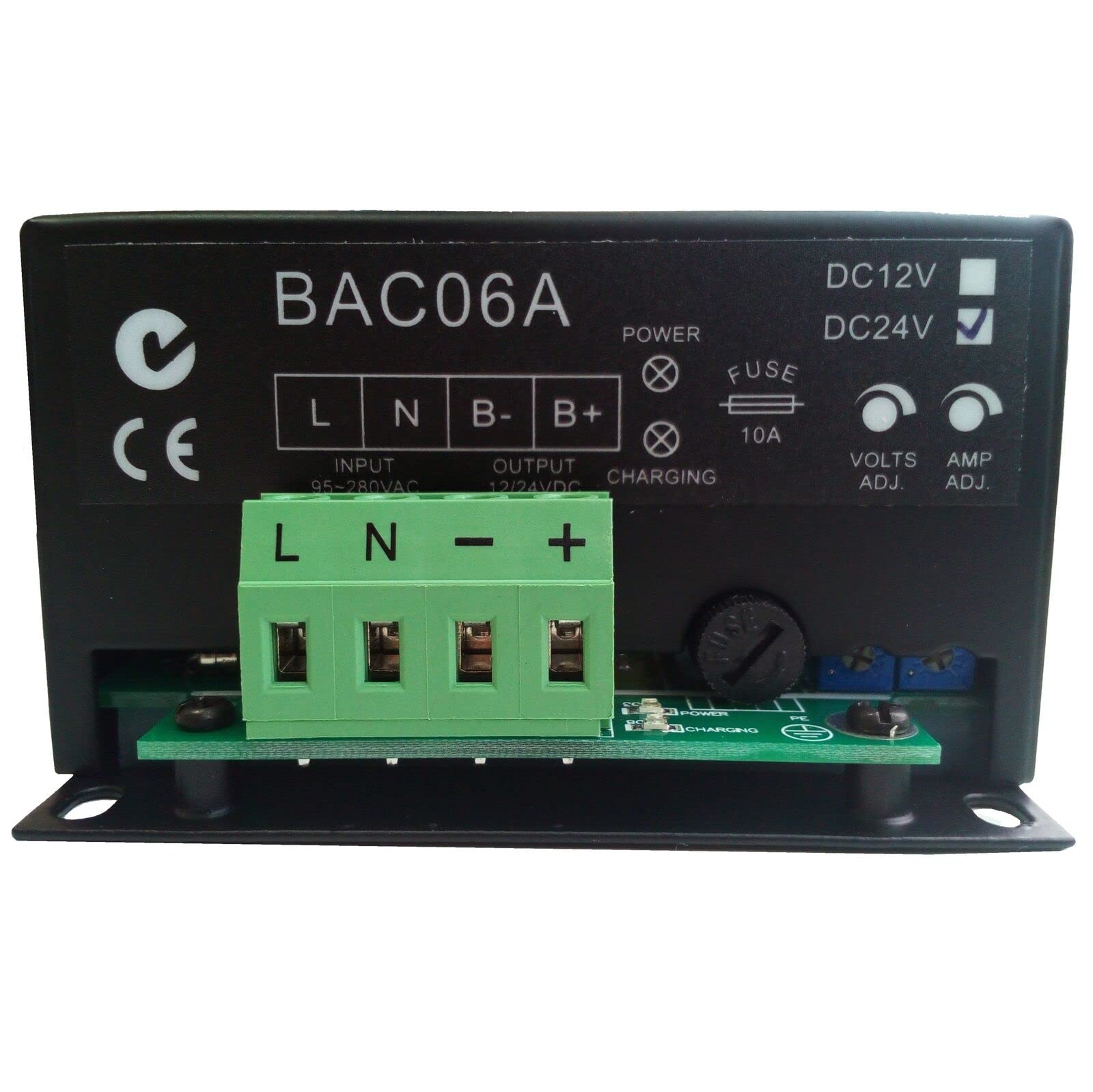 Smartgen BAC06A - Cargador de batería para generador diésel de 24 V, cargador flotante inteligente