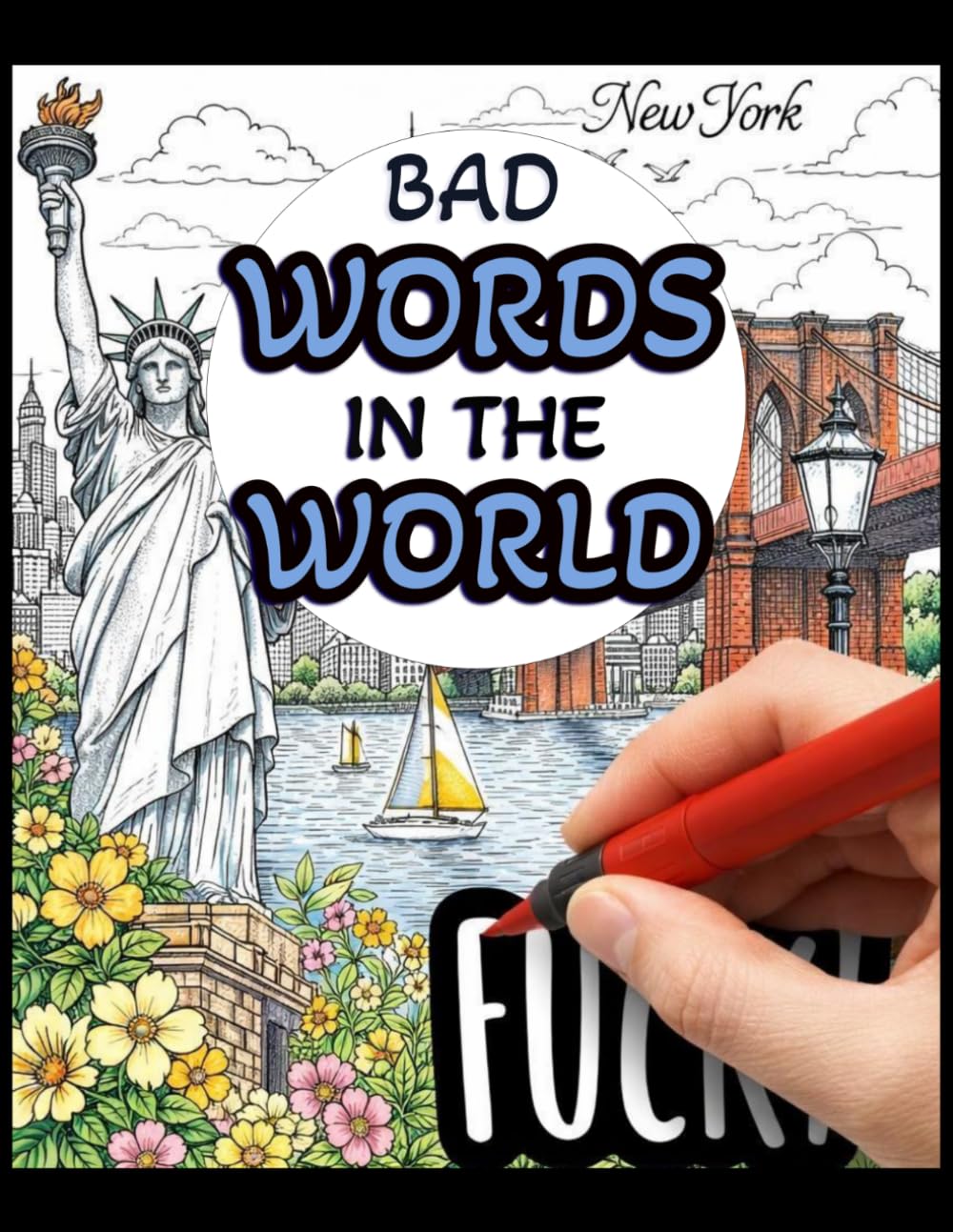 BAD WORDS IN THE WORLD: A Coloring Book for Adult Featuring Global Swear Words to Relieve Stress and Vent