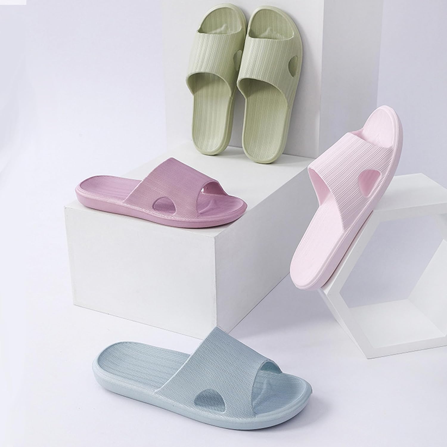 Shower Shoes Women Shower Slippers Open Toe Sandals Non Slip Beach Dorm Bathroom For Momen Men outdoor Indoor Home Pool Gym Slipper