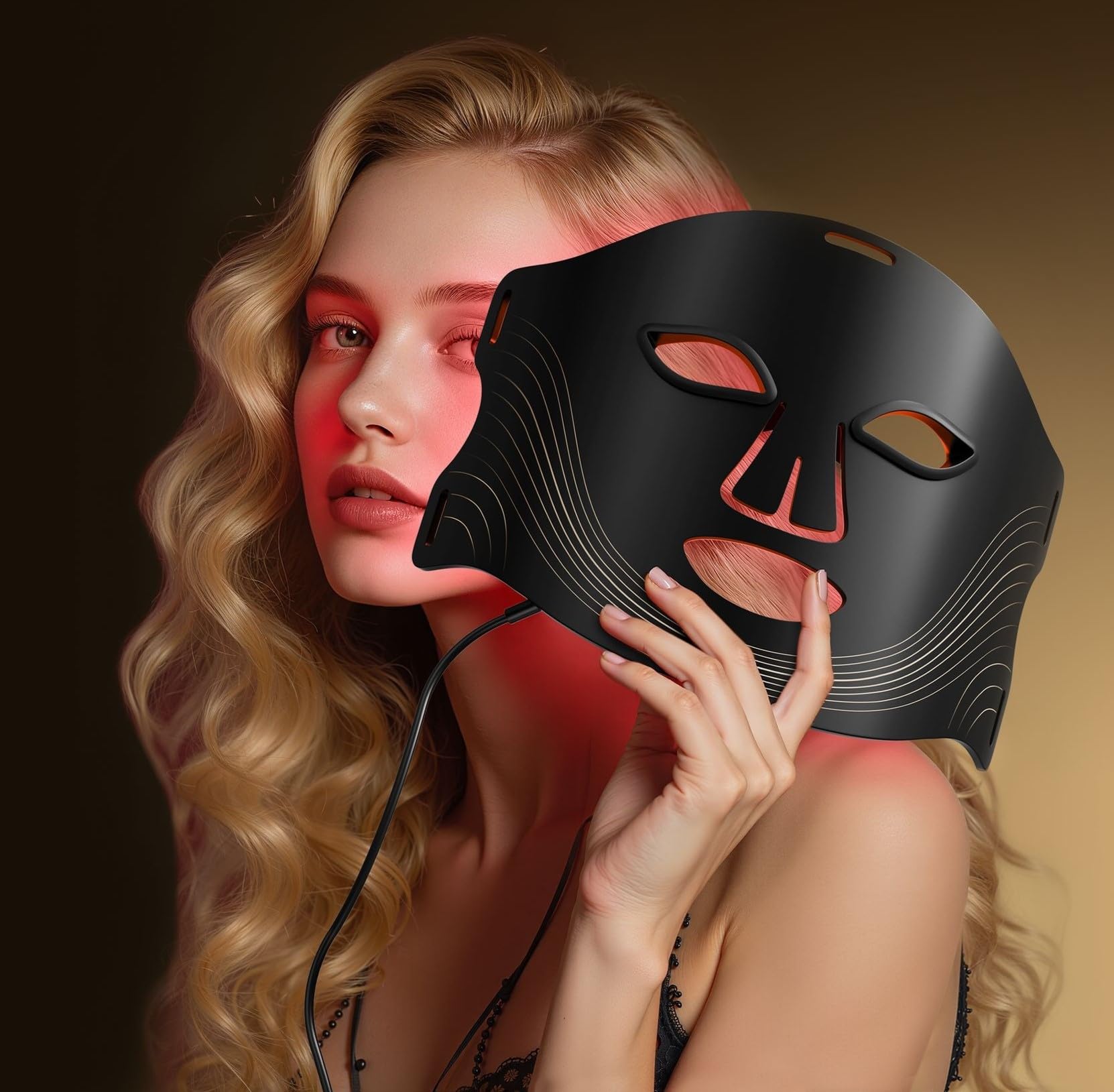 LED Light Therapy Device KFB290 Red Light Therapy for Face Near-Infrared 850NM 5NM LED Face Mask Light Therapy