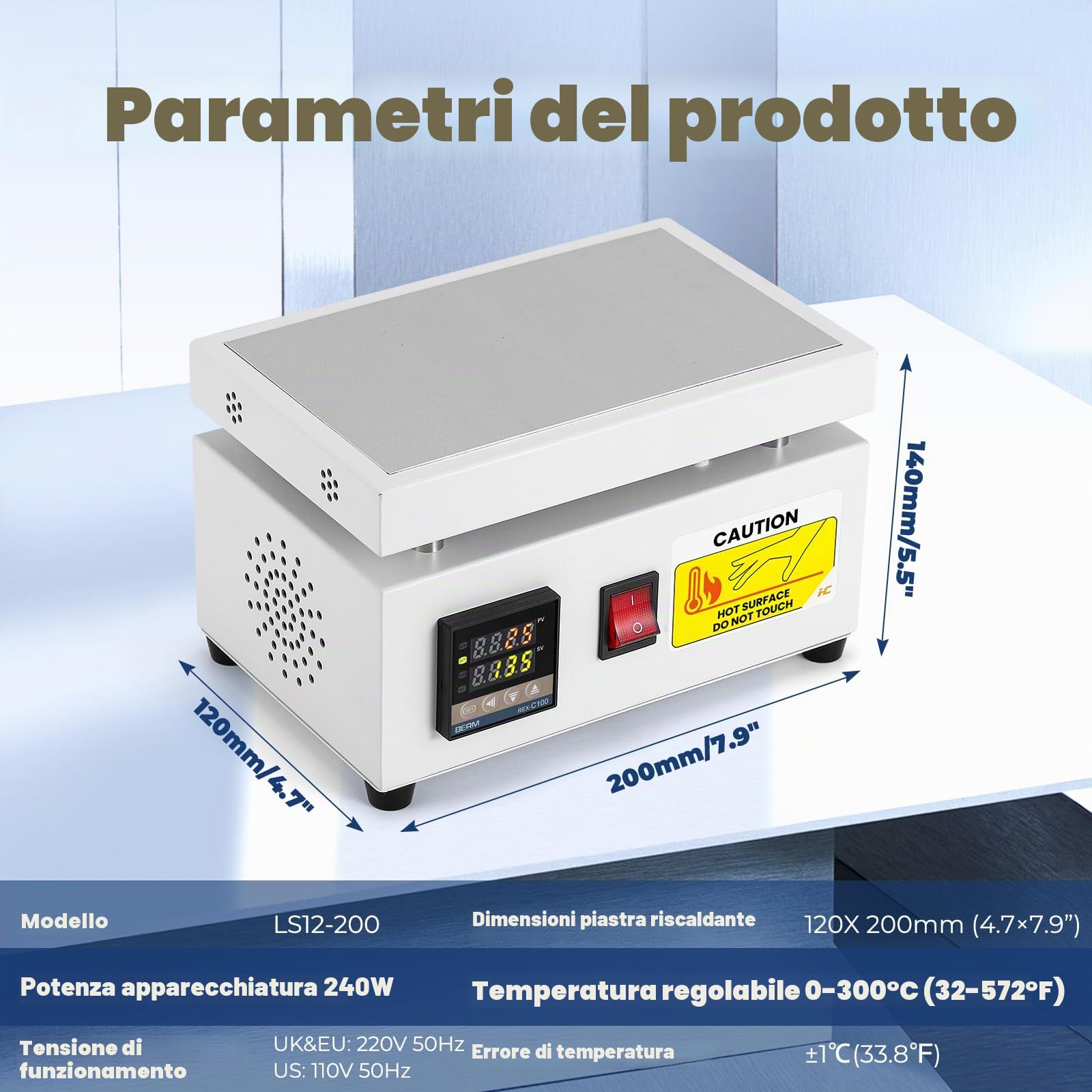 Hanchen Macchina per imballaggio in cellophane Macchina di sovrapposizione manuale Macchina per sigillare a caldo da banco per film BOPP Profumi Cosmetici Scatola per poker PVC (120×200mm)