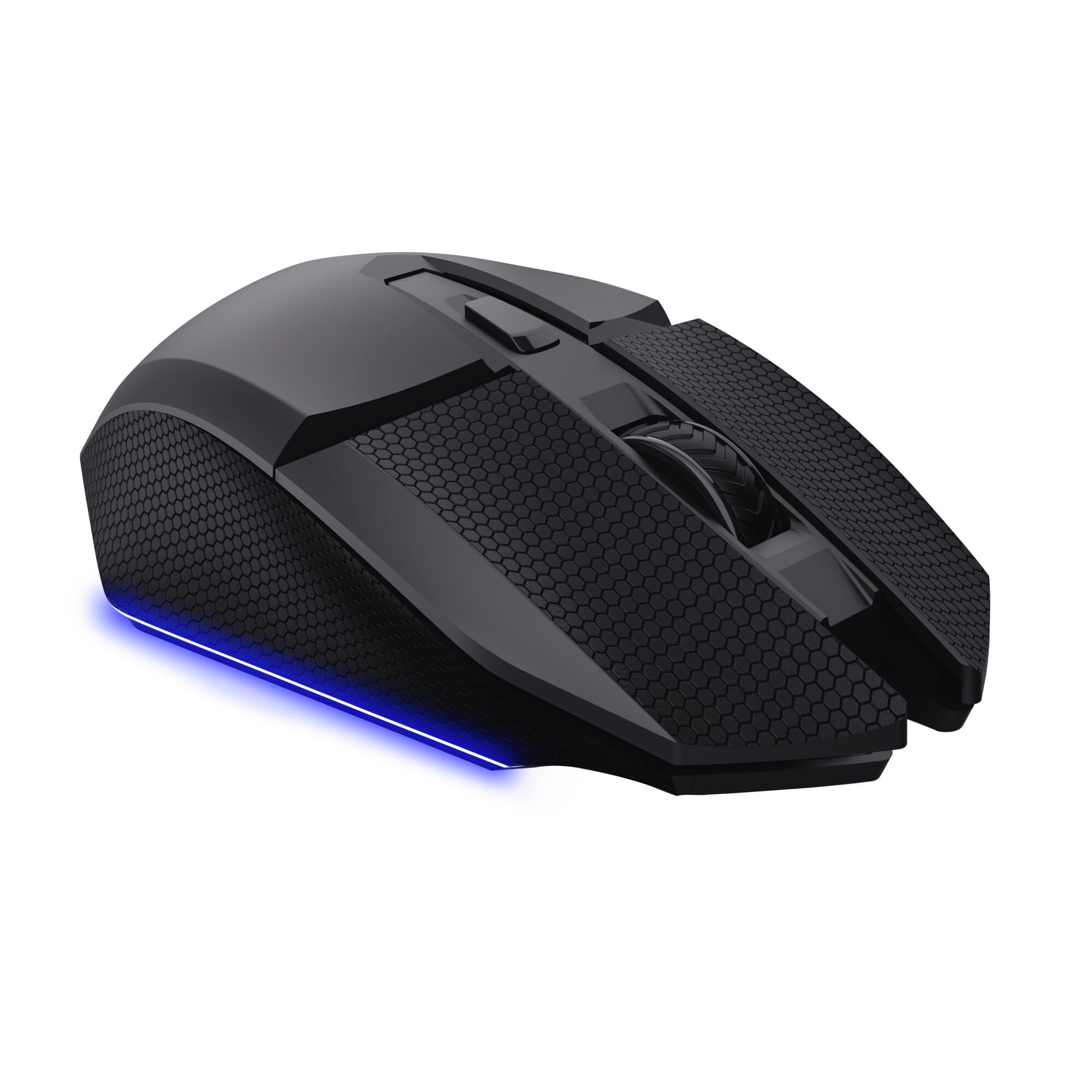 GXTrust 122 Felox+ Ratón Inalámbrico Gaming Bluetooth + 2.4GHz, Batería de 40h, 12K dpi, Iluminación LED Multicolor, 6 Botones, Ratón Gaming para Portátil, PC, Windows con USB-A Receptor, Negro — view 15