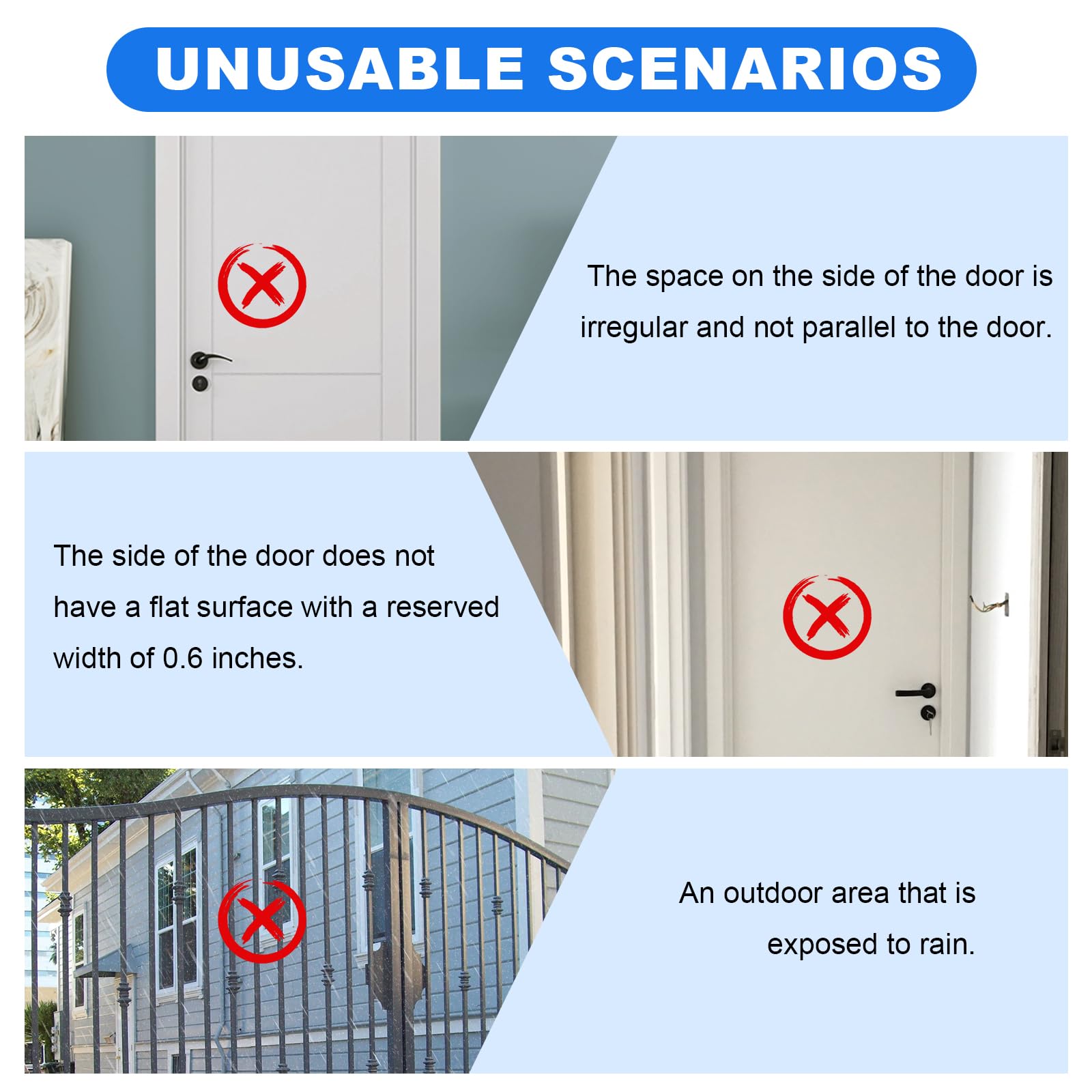 Sensores de alarma de puerta y ventana, alarmas de puerta para seguridad de niños, alarmas de puerta para seguridad del hogar, para el hogar, oficina, tienda, garaje, dormitorio, apartamento