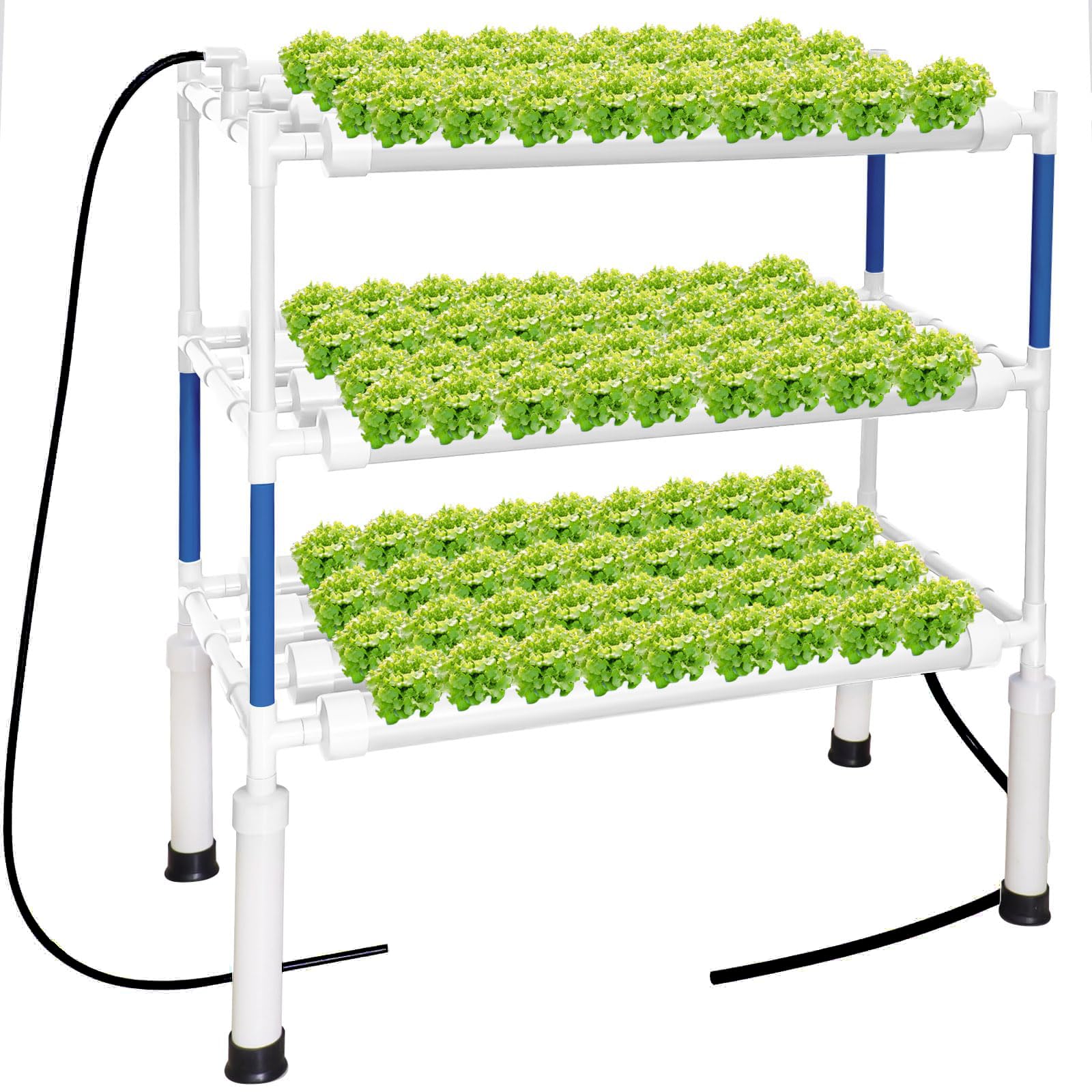 Hydroponics Growing System Kit for Vegetables,Flowers Fruits and Herbs, with 108 Plant Sites, Suitable for Indoor and Outdoor (Upgraded Version)