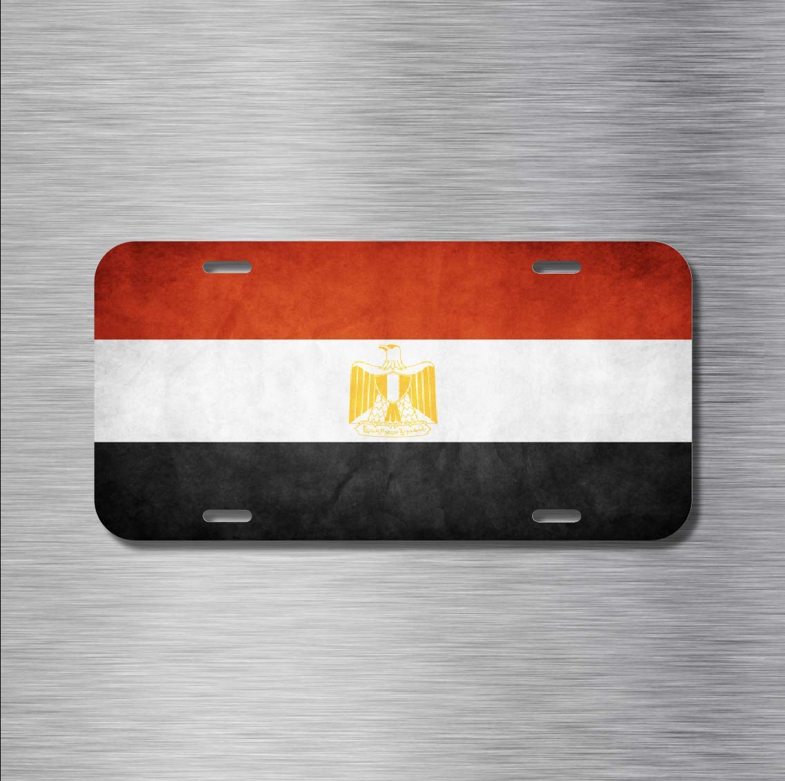 Biopracess Metalpostera5175 Egypt Egyptian Flag Cairo Luxor Alexandria License Plate Sign 6X12 Inches