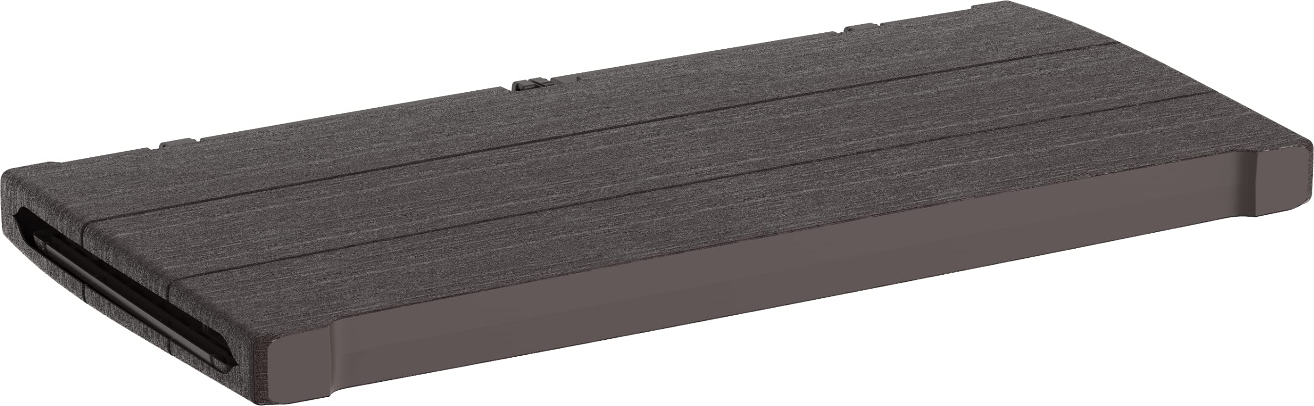 Duramax - Arcón baúl - 270 L - PVC - color gris antracita - con ruedas