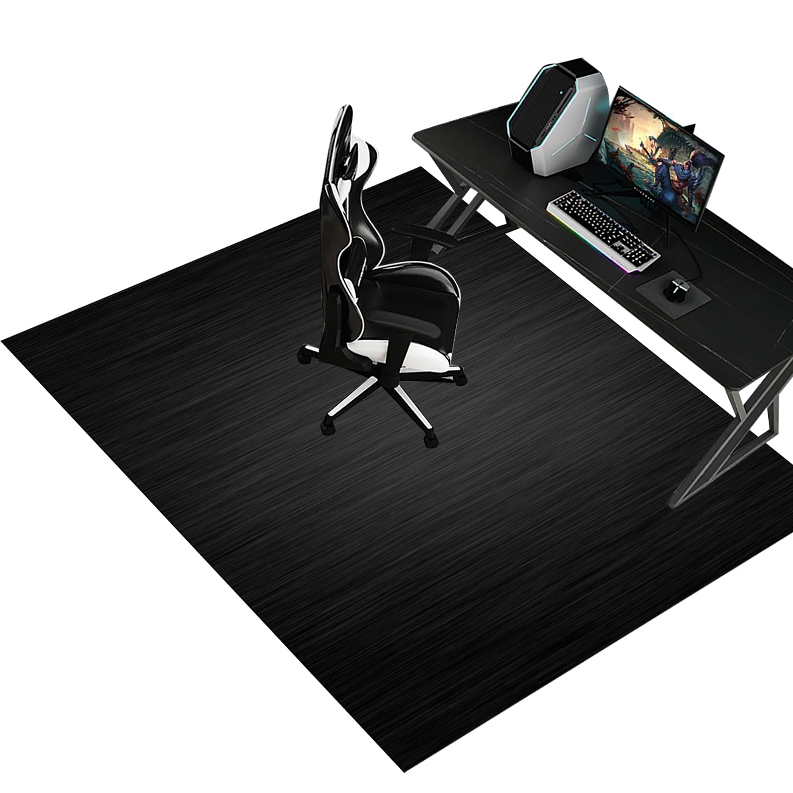 Fzamudng Color-3 Office Chair Mat For Carpet Floor, Non-Slip Carpet Chair Mats, Floor Protector For Rolling Chair, Heavy Duty Computer Chair Mat, Desk Chair Mat For Hardwood Floors Tile Laminat 120 X 140 Cm
