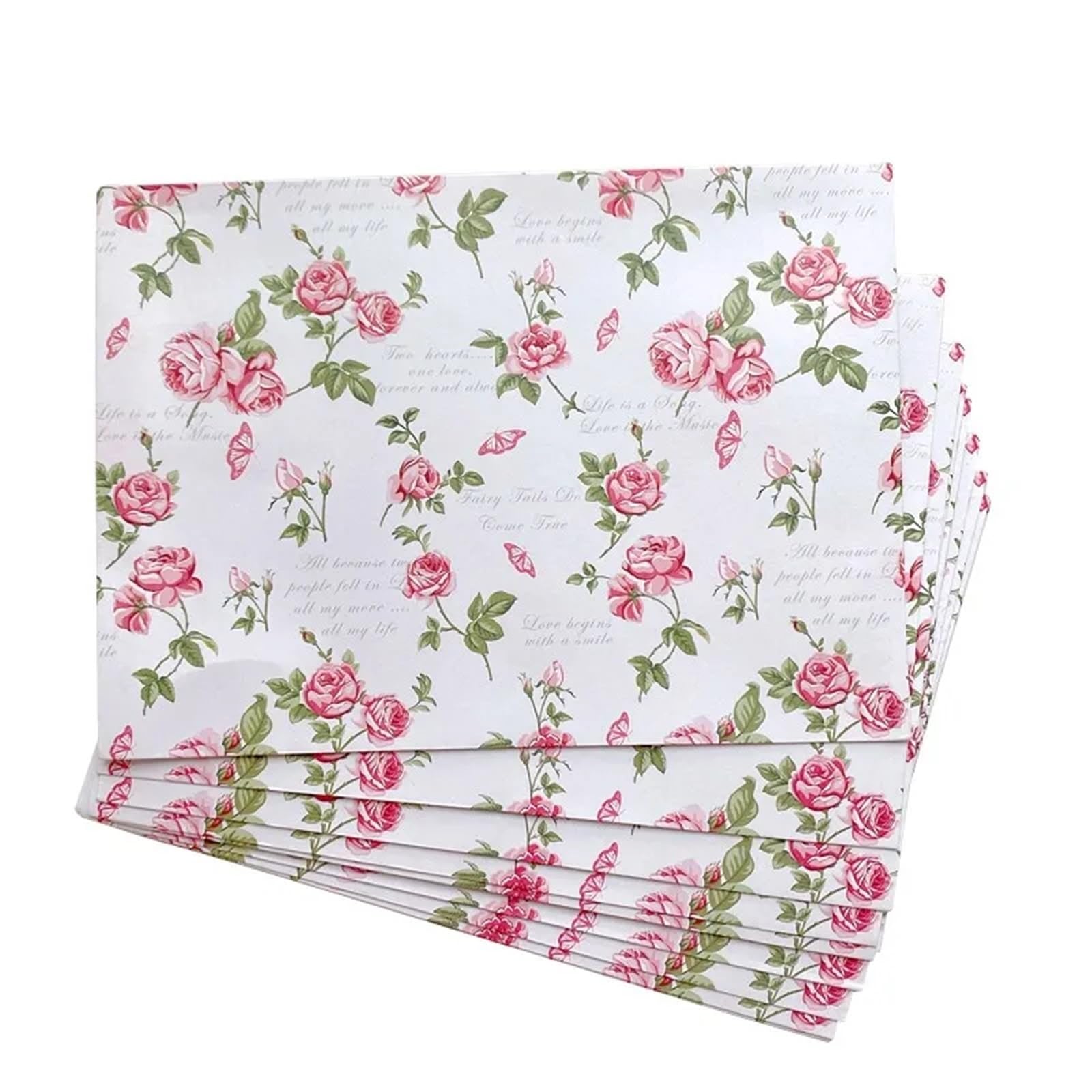 Zaproszenia na ślub, Zaproszenia ślubne Koperty Kartki okolicznościowe Śliczne kwiaty 17,5 x 12,5 cm Opakowanie 10 sztuk(Style2)