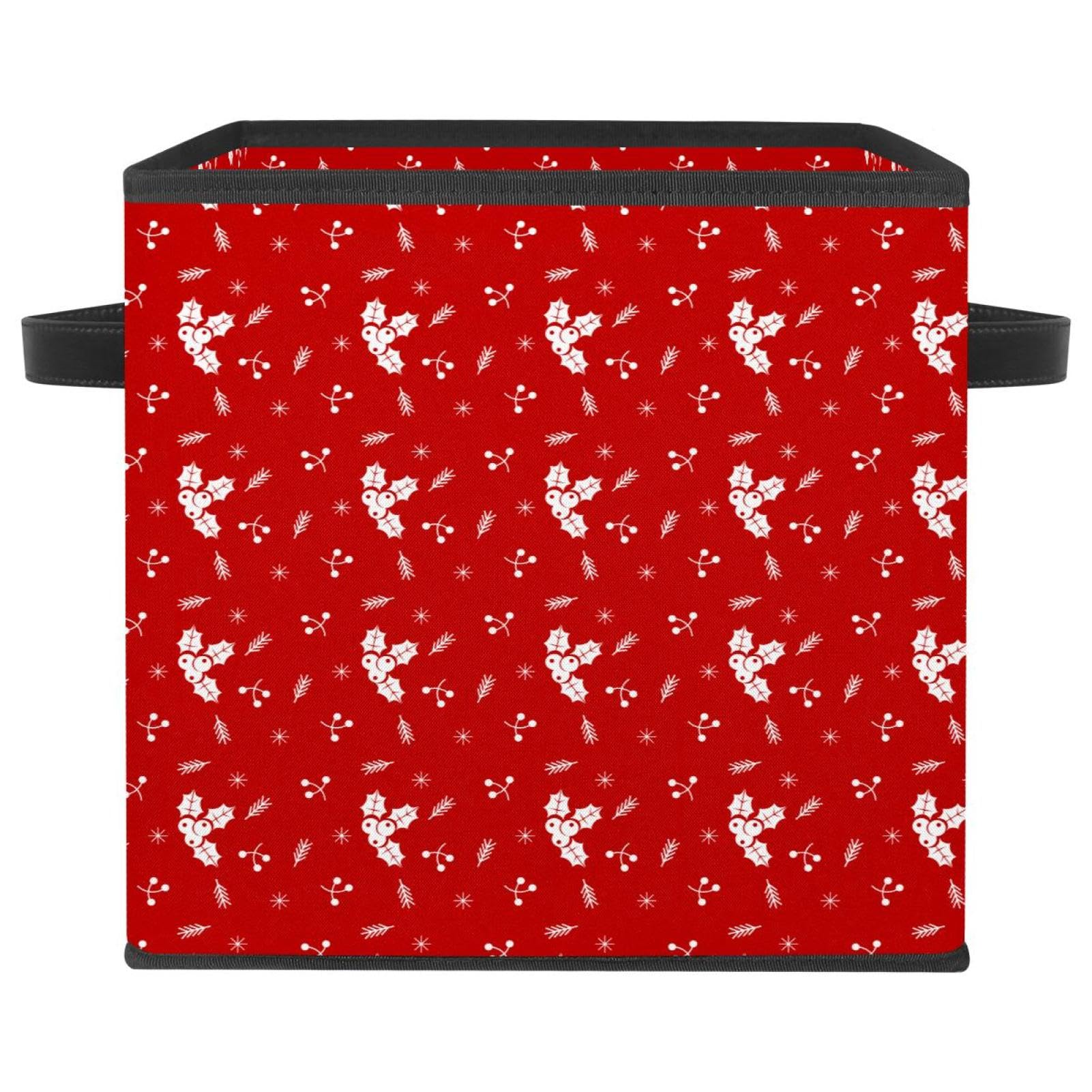 Boîte de rangement pliable pour jouets et vêtements Baie de Noël