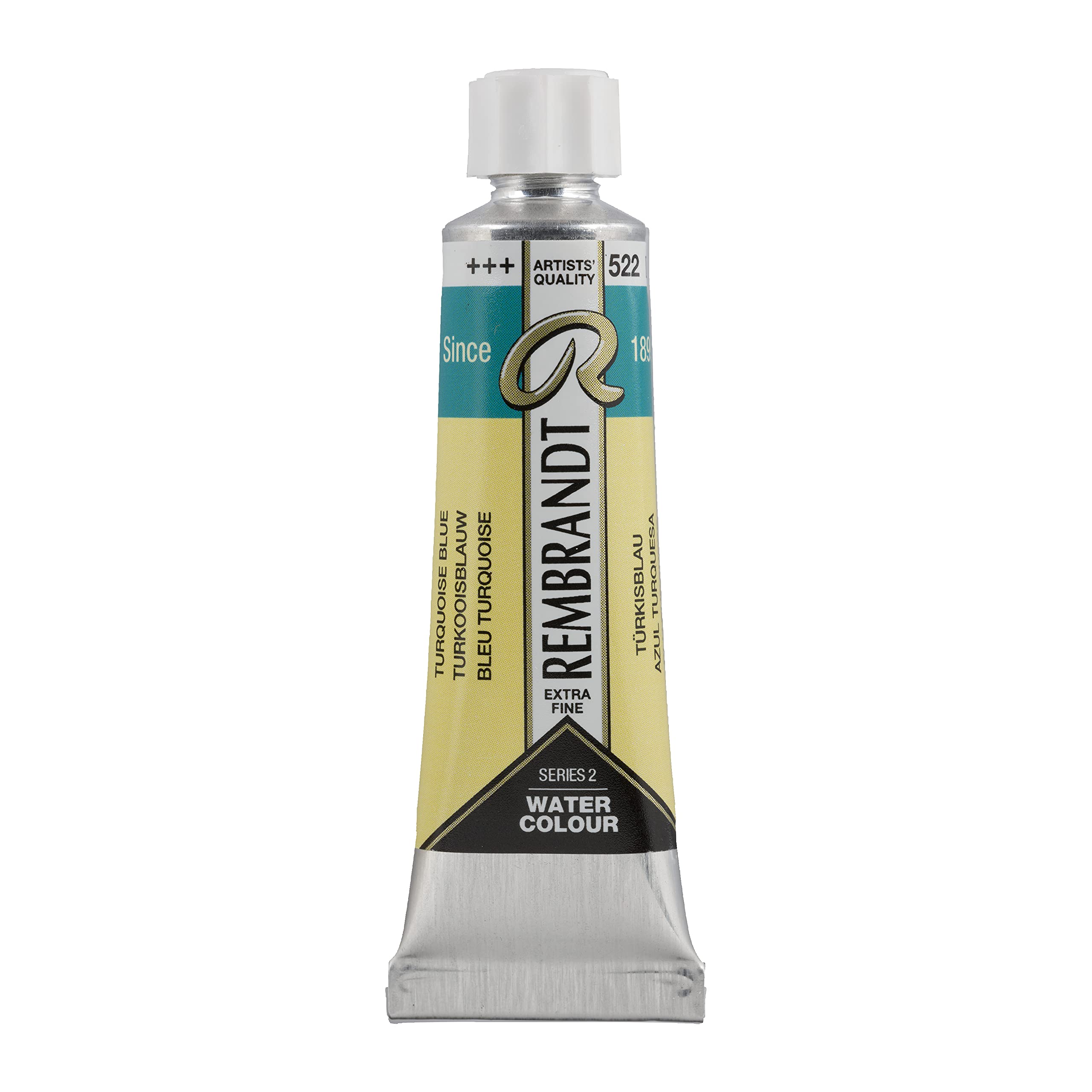 Rembrandt Turquoise Blue Watercolour Tube 10 Ml 522 (05015220)