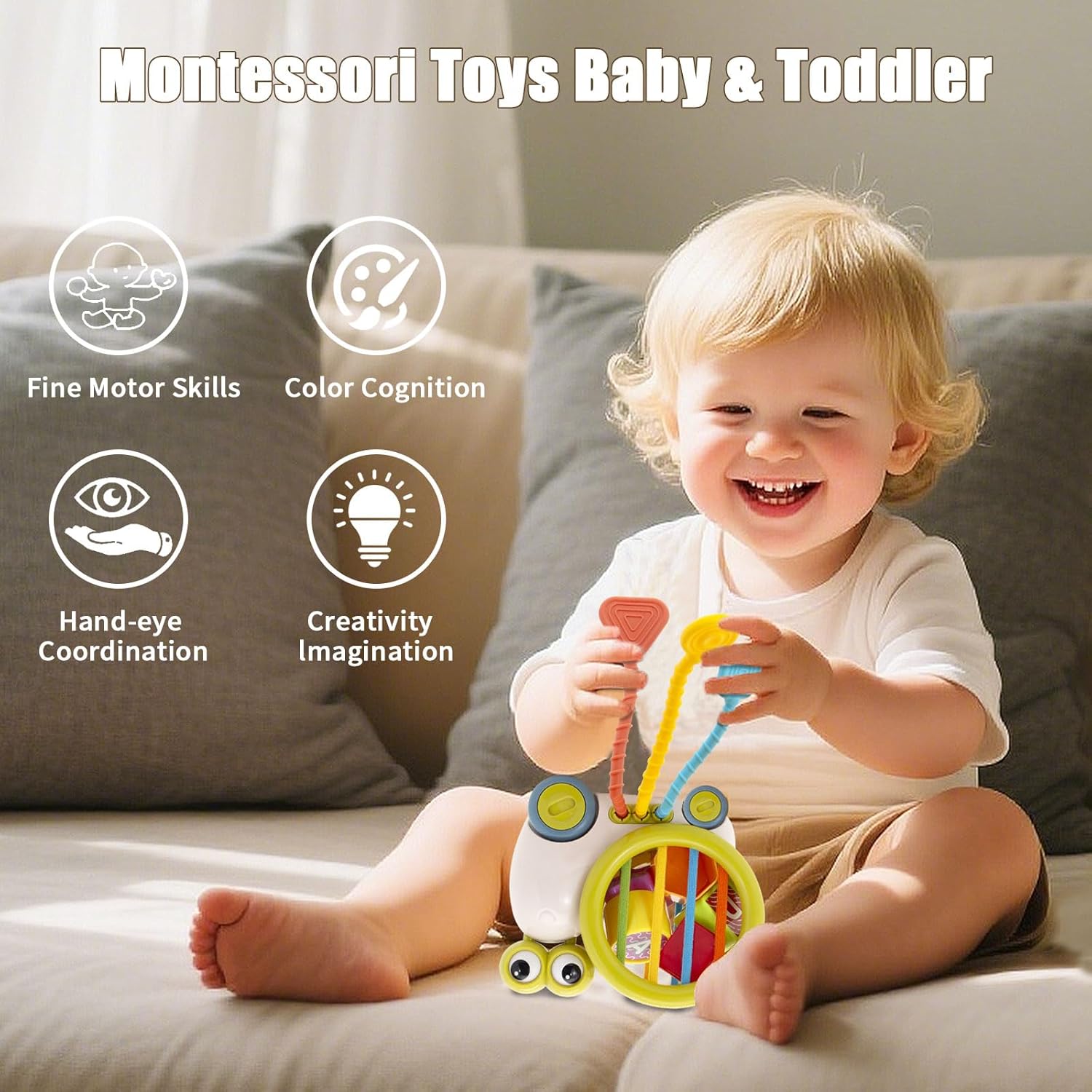 Activity Cube Baby Toys Montessori Learning Sensory Educational Toys for Toddlers 18-48 Months Educational Learning Activities, Busy Cube Activity Table for 1 Year Old (Green) image 5 of 7 B0F1CG4HYG