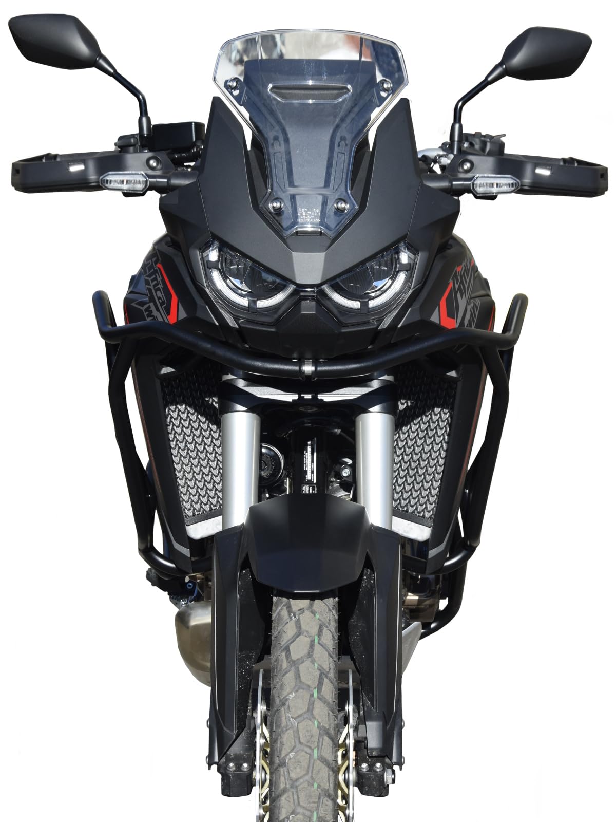Defensa Protectora De Motor Heed Para Honda CRF 1100 Africa Twin DCT 2024 - Negra, Acero