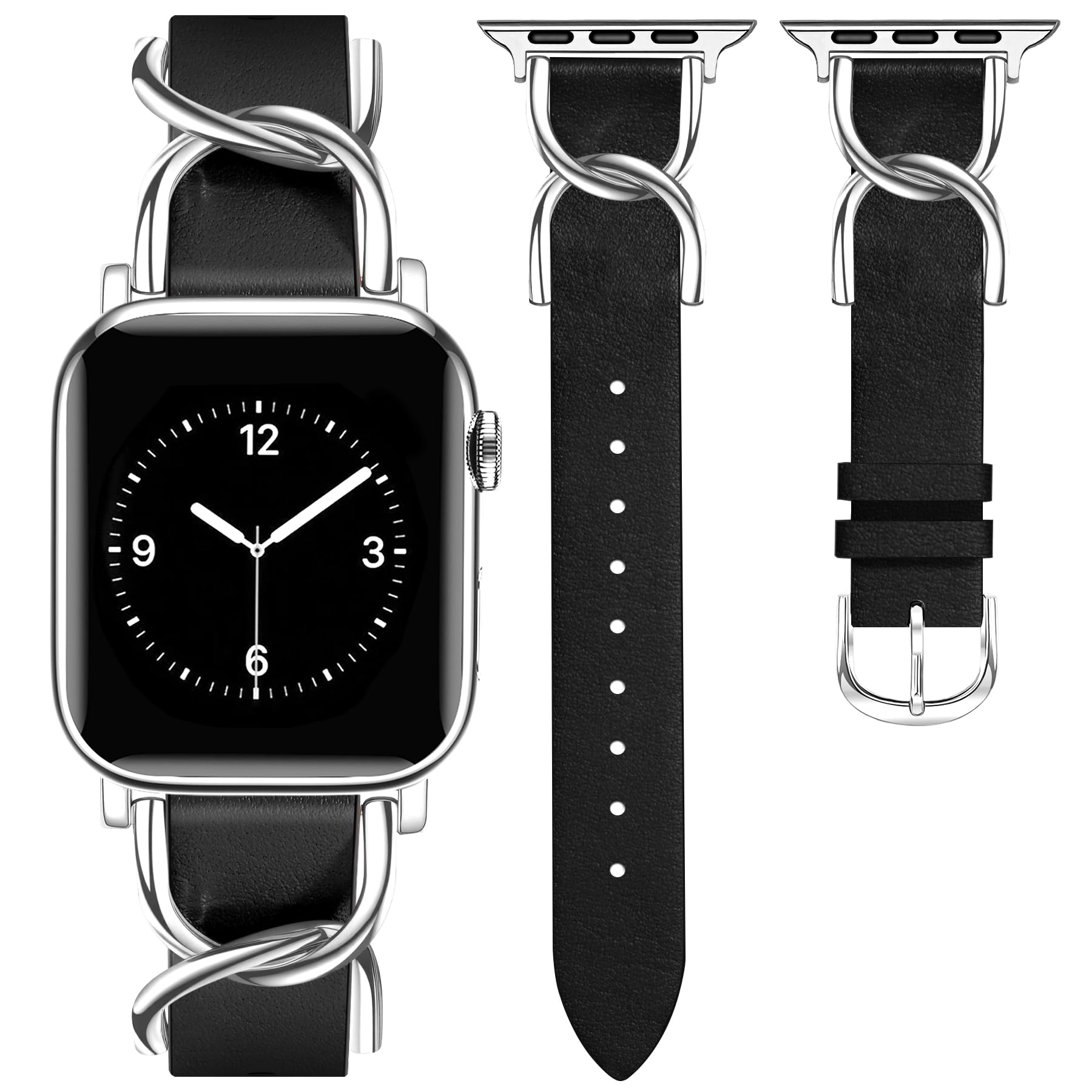 Photo 1 of JR.DM Leather Watch Band for Apple Watch 38-42mm
