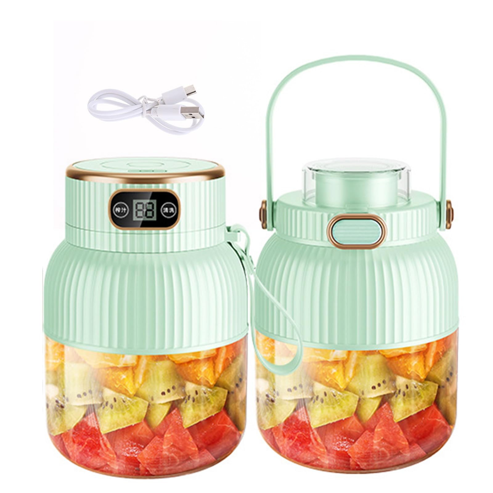 CRFFZ 600ml Electric Blenders USB Rechargeable Juicer Household Fruit Juicing Cup Milkshakes Machine Electric Juices Maker
